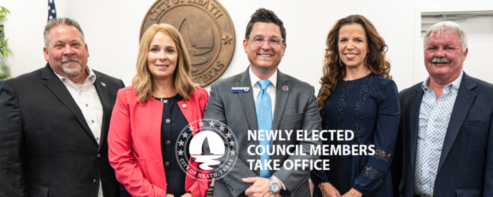 0625 Newly elected Council Members with Mayor Jermiah McClure