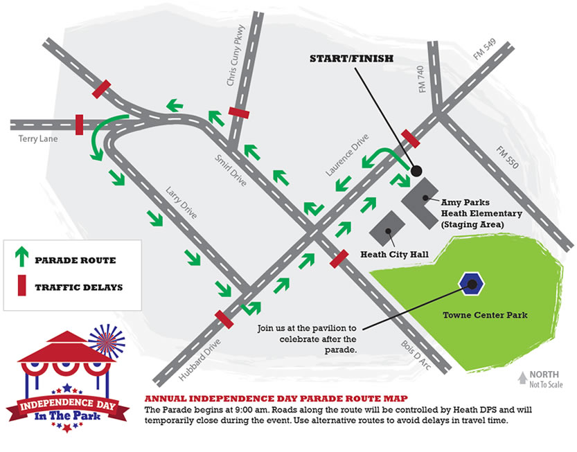 2015 Independence Day In The Park Parade Route
