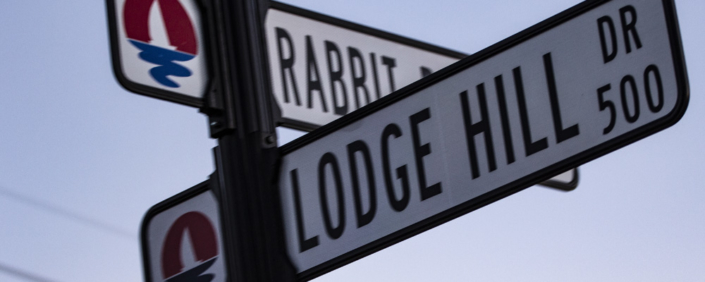 Rabbit Ridge Road Sign