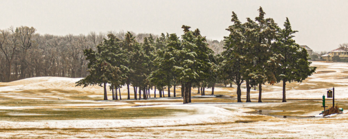 Snow on Buffalo Creek Golf Course