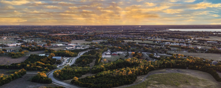 Aerial view of The Reserve