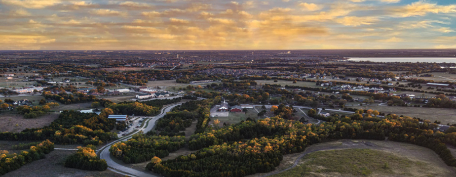 Aerial view of The Reserve