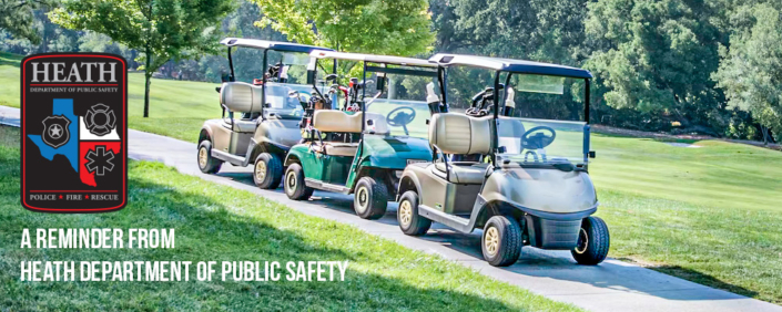Line of Golf Carts at a Golf Course