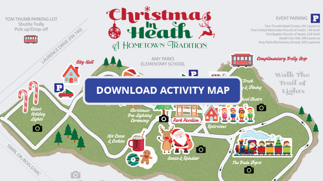 Christmas in the Park activity map