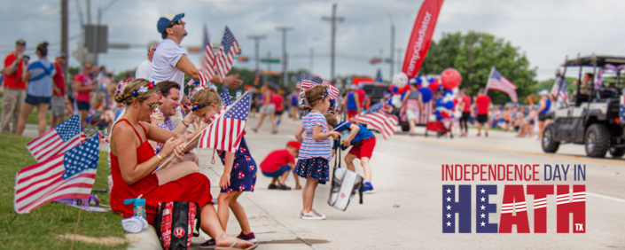Crowds at the annual Heath Independence Day Parade.