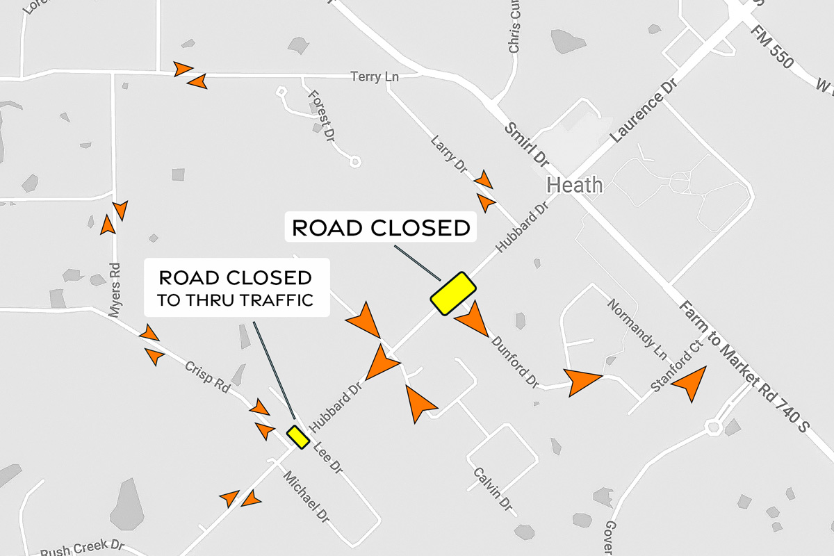 Chapel Hill Project Detour Map