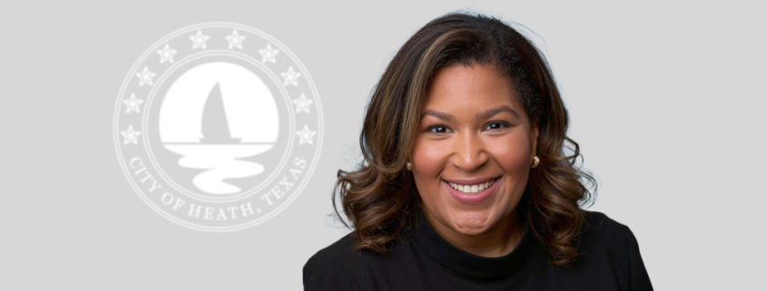 The City of Heath’s newly selected Assistant City Manager Chelsey Gordon comes from the Town of Highland Park, TX, where most currently she served as Director of Policy Development and Strategic Initiatives.