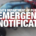 Header banner with Heath Department of Public Safety logo and the words Emergency Notifications in red text with a blurred firetruck in the background.