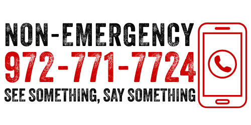 The non emergency DPS number is 972 771 7724.