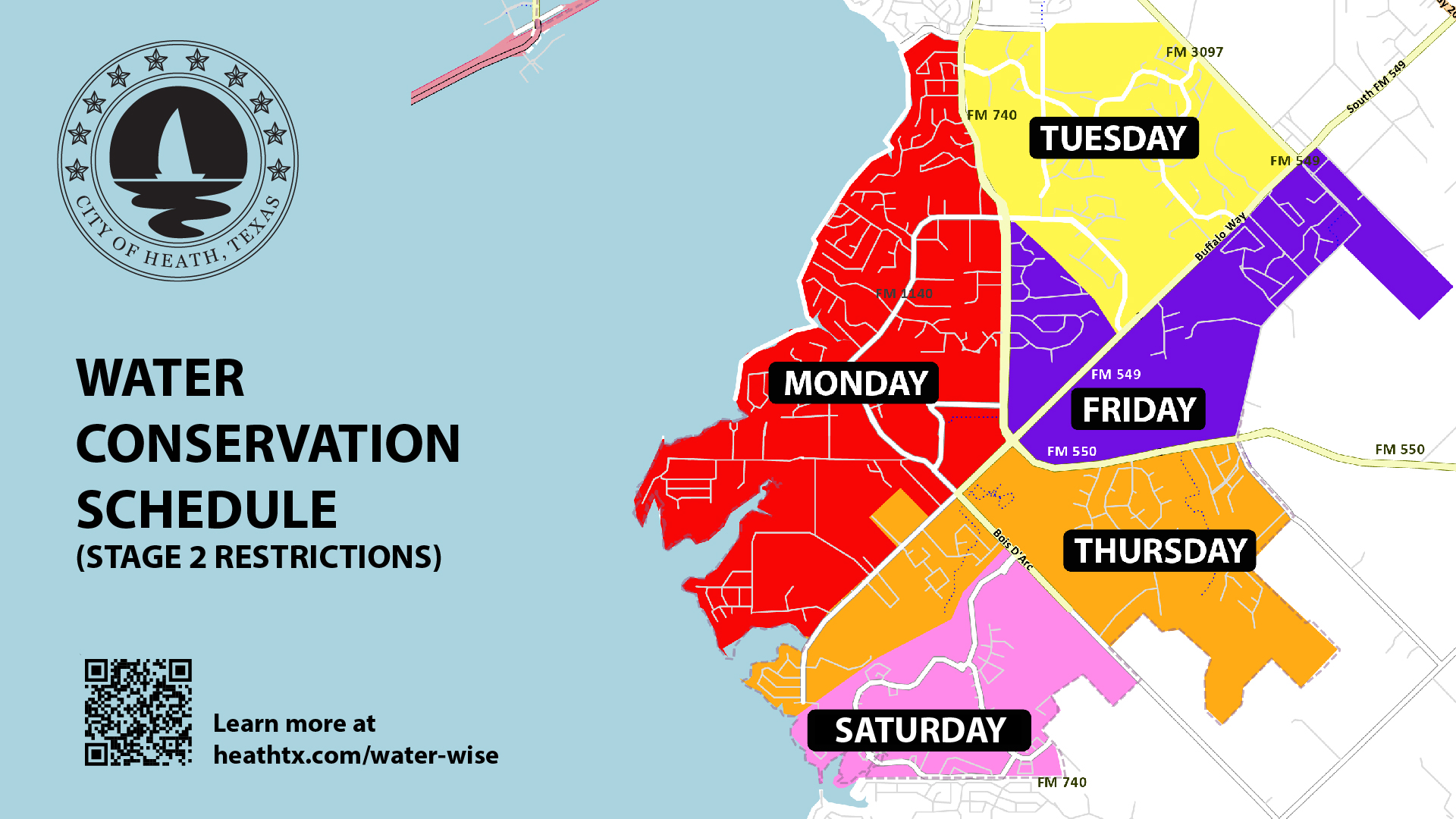 Stage 2 Water Conservation Schedule Map