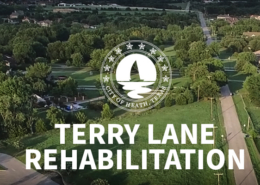 Aerial view of Terry Lane from Terry Park.