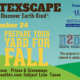 Banner for the “Tacos & Texscape” event on Thursday, September 24, featuring a colorful illustrated taco, rolling green hills, and bold Western-style typography. Event details include 6:00–7:30 p.m. at the City Hall Community Room, free tacos by Pablo’s at 5:30 p.m., prizes and giveaways, and a presentation on preparing your yard for fall and water-wise landscaping.